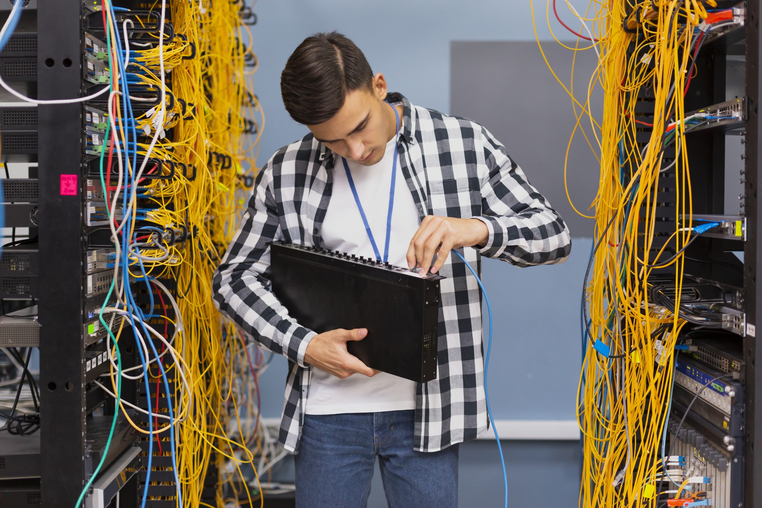 young-network-engineer-holding-ethernet-switches
